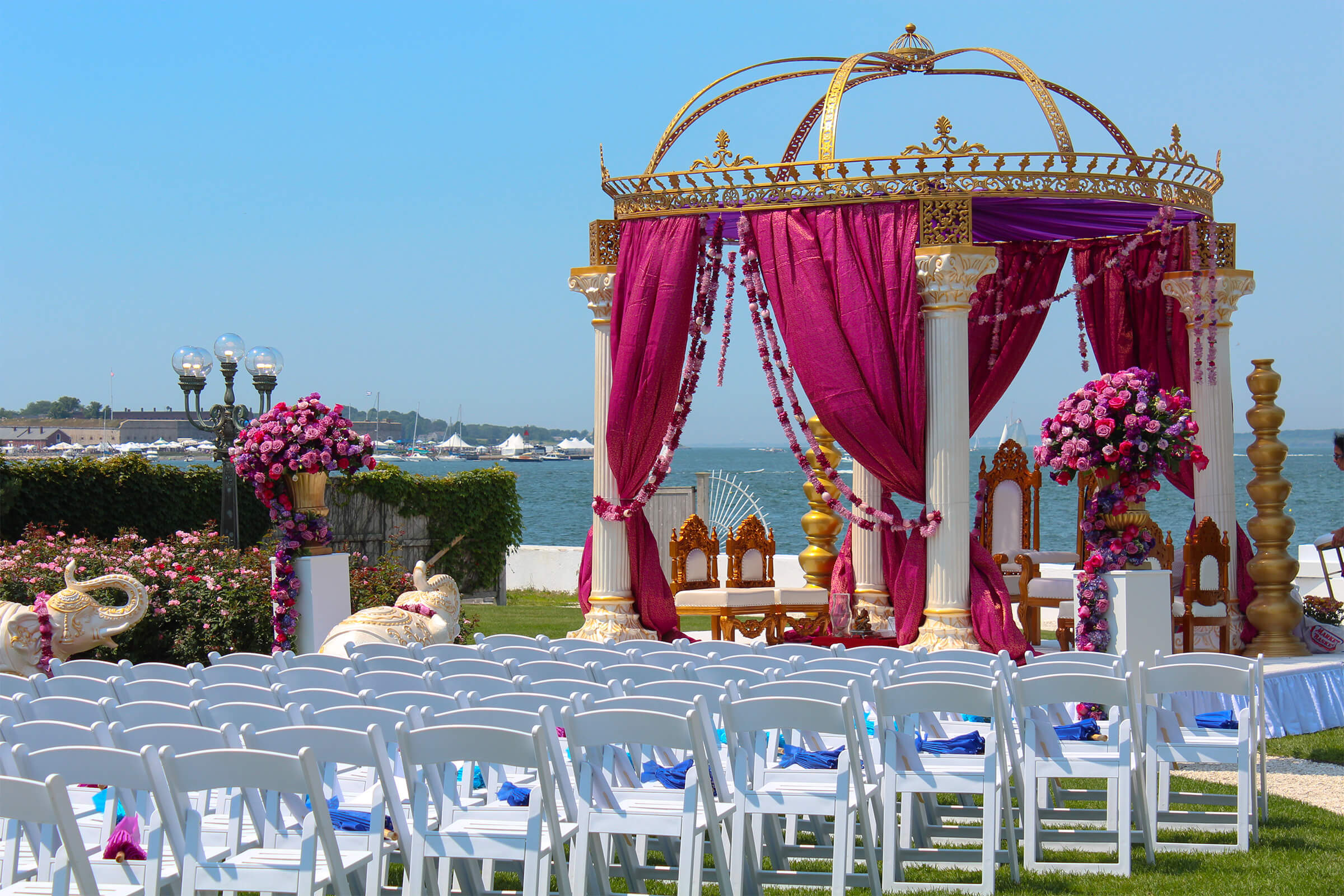 indian weddings newport cape cod boston - large event venue newport rhode island waterfront